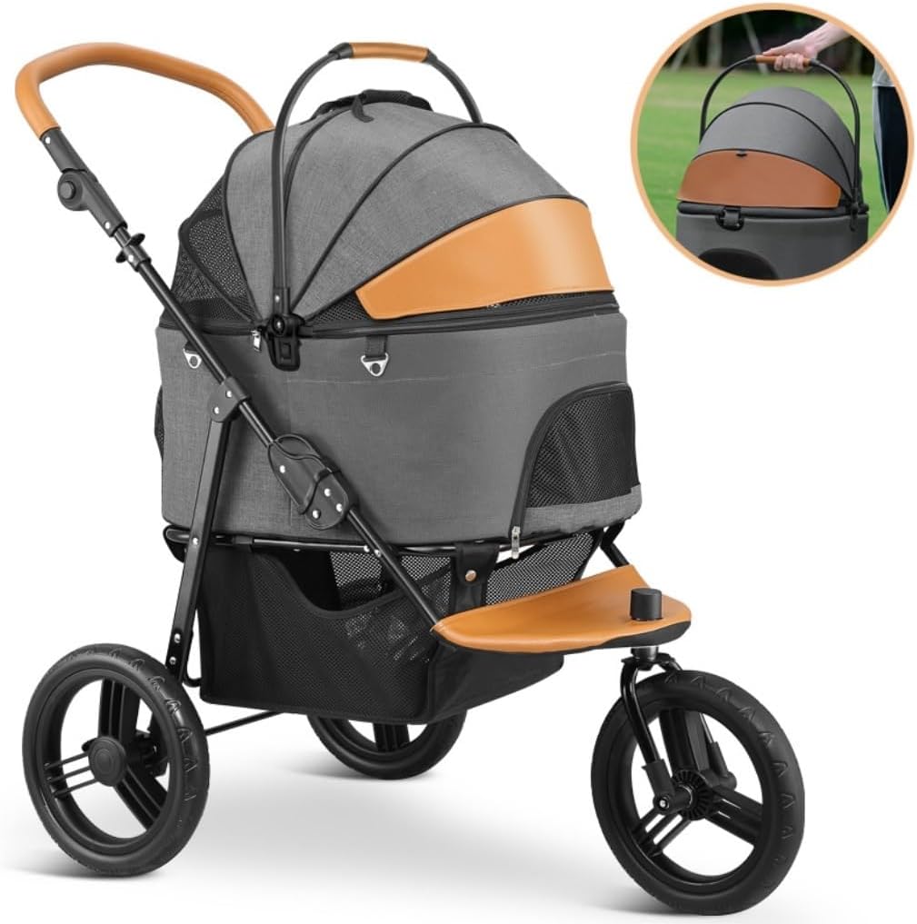 Pet Stroller, Portable Tricycle for Dogs and Cats