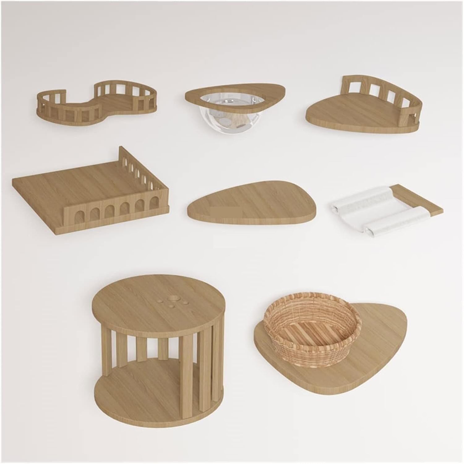 Floor-to-Ceiling Cat Tree with Natural Sisal Rope Scratching Post