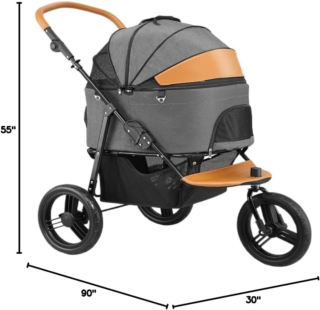Pet Stroller, Portable Tricycle for Dogs and Cats