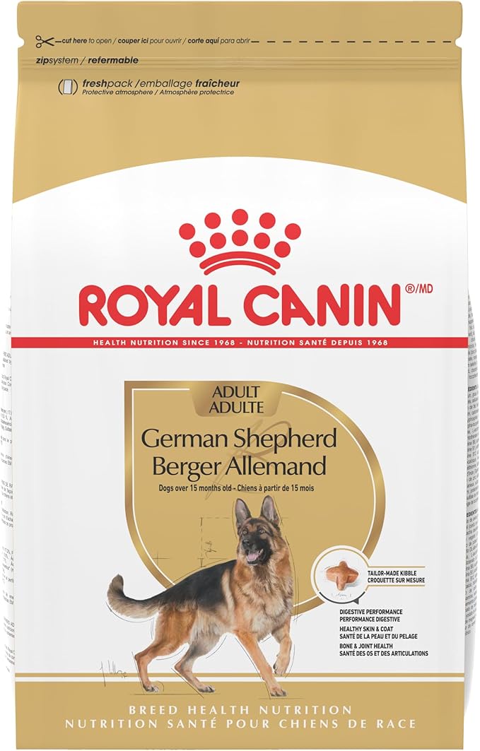 Royal Canin Breed Health Nutrition German Shepherd Adult Dry Dog Food, 30 lb Bag