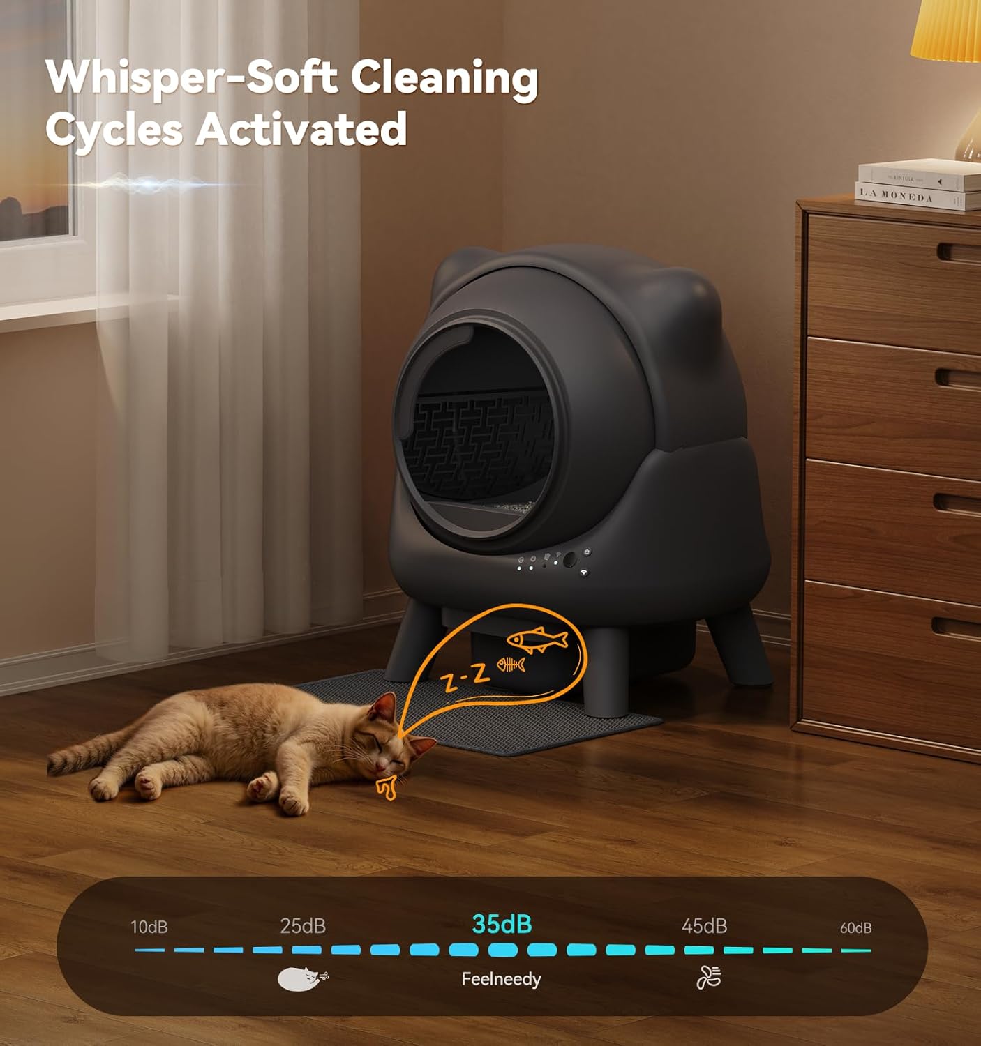 FEELNEEDY Self Cleaning Litter Box for cats