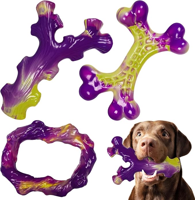Tough Dog Toys for Aggressive Chewers 3 Pack