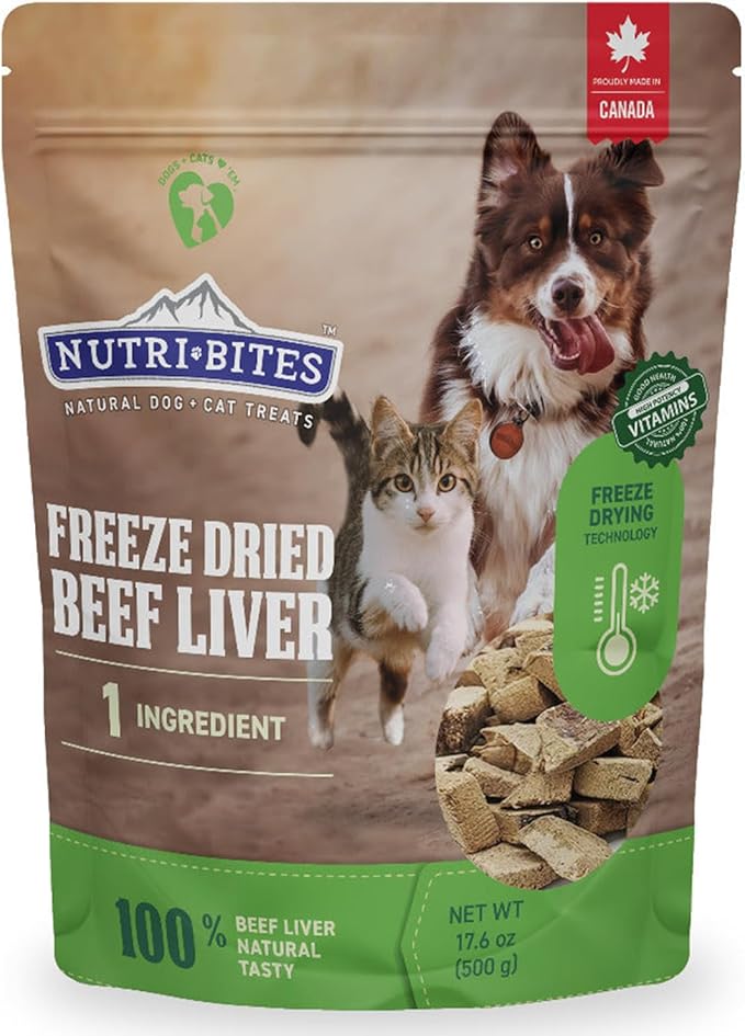 Nutri Bites Freeze Dried Beef Liver Dog & Cat Treats