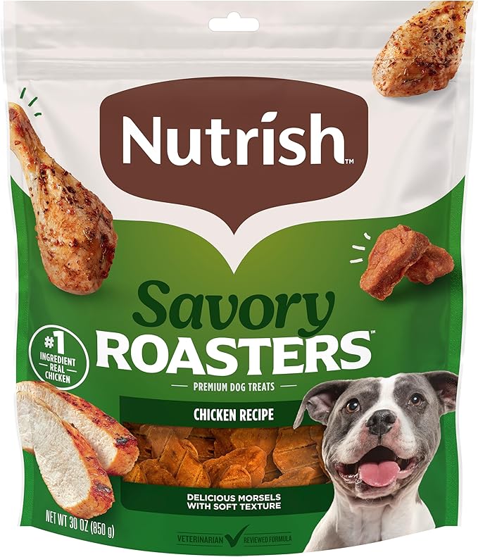 Nutrish Premium Dog Treats Savory Roasters Real Chicken Recipe