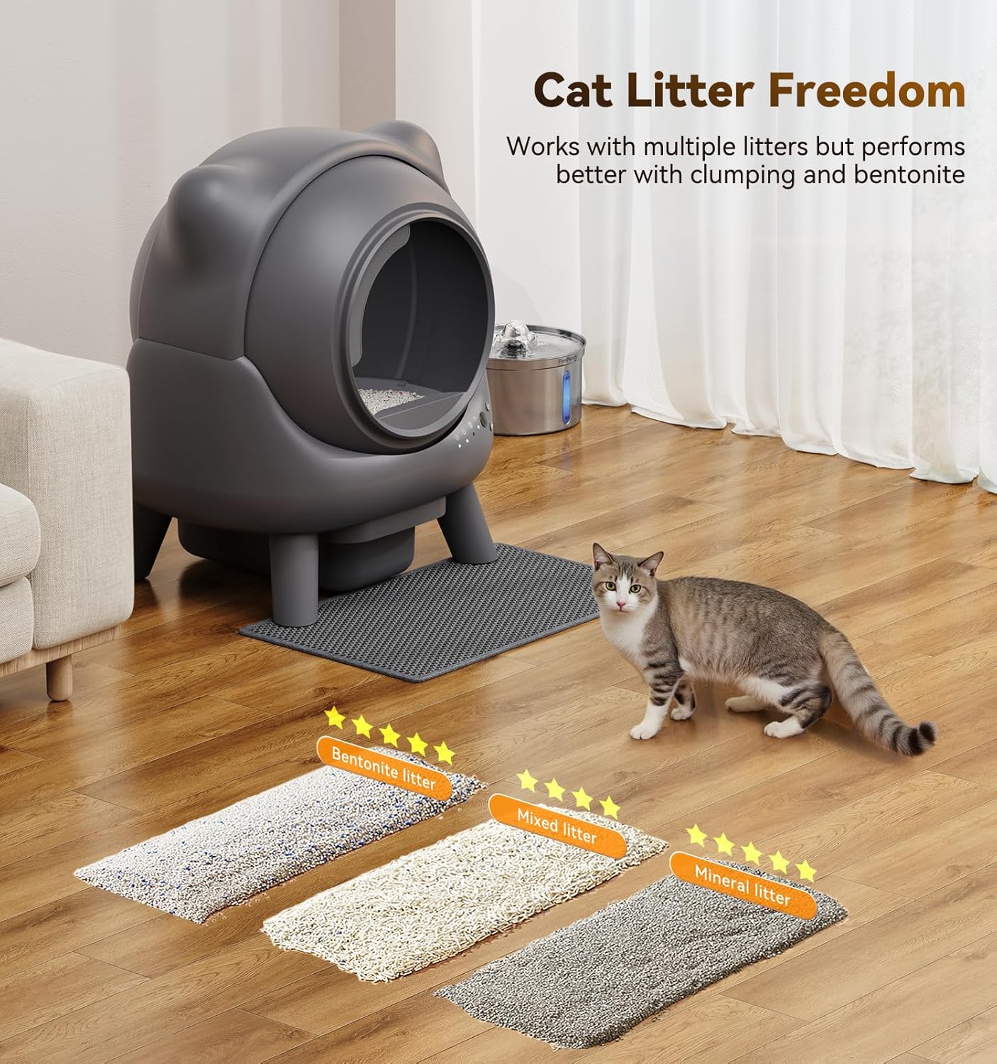 FEELNEEDY Self Cleaning Litter Box for cats