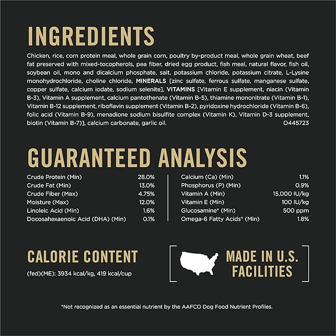 Purina Pro Plan Large Breed Dry Puppy Food, Chicken and Rice Formula - 47 lb. Bag